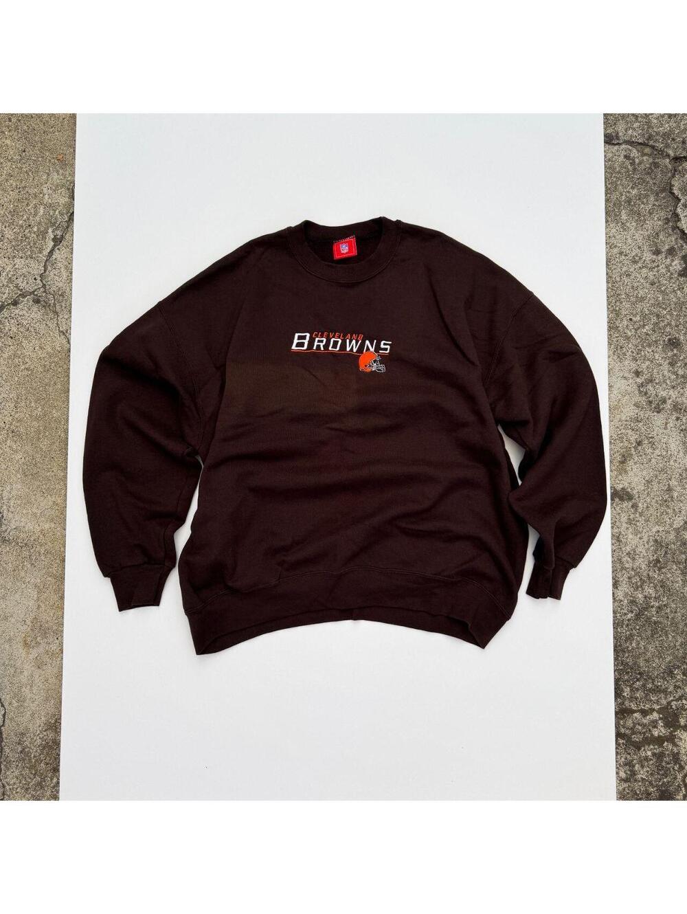 Authentic 1990 Cleveland Browns NFL Embroidered Crewneck
